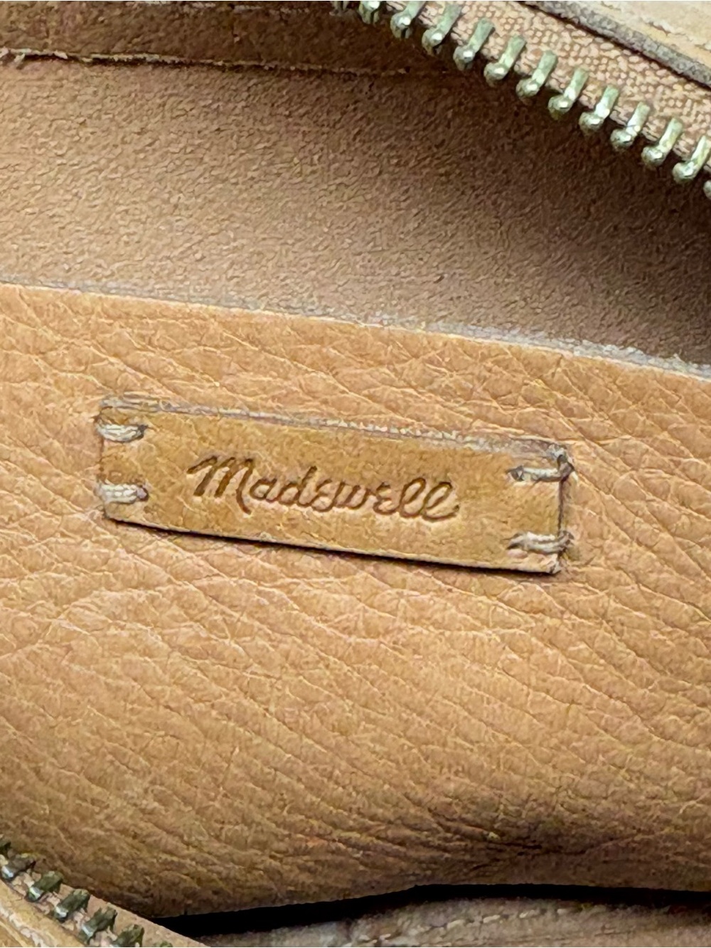 Madewell Tan Brown Leather Crossbody Bag Shoulder Purse The Transport Camera Bag - Picture 7 of 12